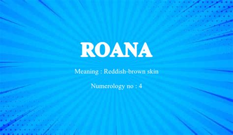 roana name meaning